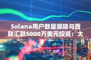 Solana用户数量骤降与西联汇款5000万美元投资：大胆的推广策略还是昂贵的公关手段？