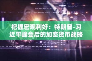 把握宏观利好：特朗普-习近平峰会后的加密货币战略买入