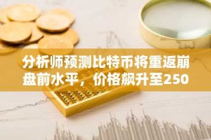 分析师预测比特币将重返崩盘前水平，价格飙升至2500万美元以上