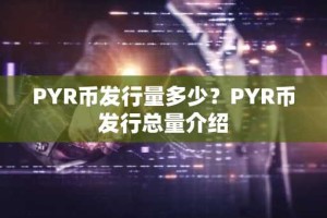PYR币发行量多少？PYR币发行总量介绍