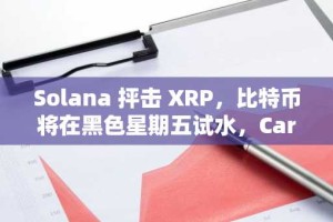 Solana 抨击 XRP，比特币将在黑色星期五试水，Cardano 创始人抨击 Peter Schiff 对比特币价格的预测——加密货币新闻摘要