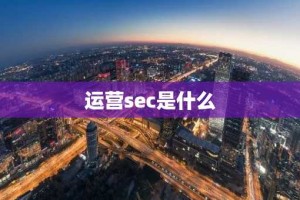 运营sec是什么