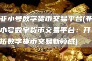 非小号数字货币交易平台 - 非小号数字货币交易平台：开拓数字货币交易新领域