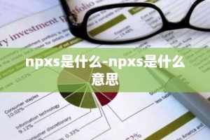 npxs是什么-npxs是什么意思