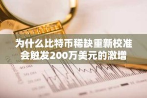 为什么比特币稀缺重新校准会触发200万美元的激增