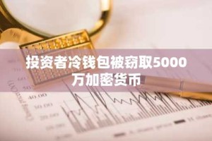 投资者冷钱包被窃取5000万加密货币