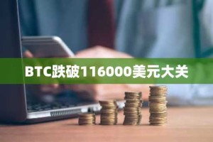 BTC跌破116000美元大关