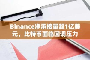Binance净承接量超1亿美元，比特币面临回调压力