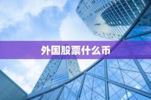外国股票什么币