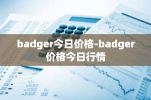 badger今日价格-badger价格今日行情