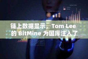 链上数据显示，Tom Lee 的 BitMine 为国库注入了价值 1.13 亿美元的 ETH