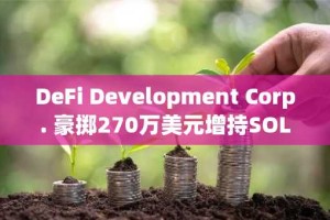 DeFi Development Corp. 豪掷270万美元增持SOL，加密储备再创新高