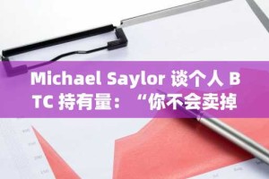 Michael Saylor 谈个人 BTC 持有量：“你不会卖掉你的比特币”