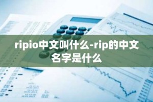 ripio中文叫什么-rip的中文名字是什么