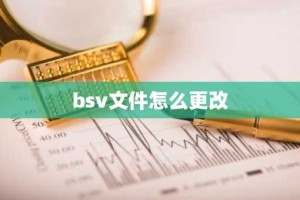 bsv文件怎么更改