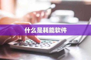 什么是耗能软件