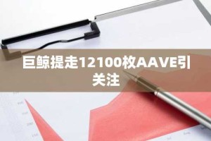 巨鲸提走12100枚AAVE引关注