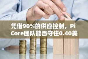 凭借90%的供应控制，Pi Core团队能否守住0.40美元关键支撑位？