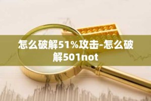 怎么破解51%攻击-怎么破解501not
