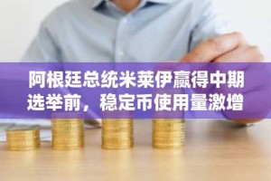 阿根廷总统米莱伊赢得中期选举前，稳定币使用量激增