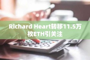 Richard Heart转移11.5万枚ETH引关注